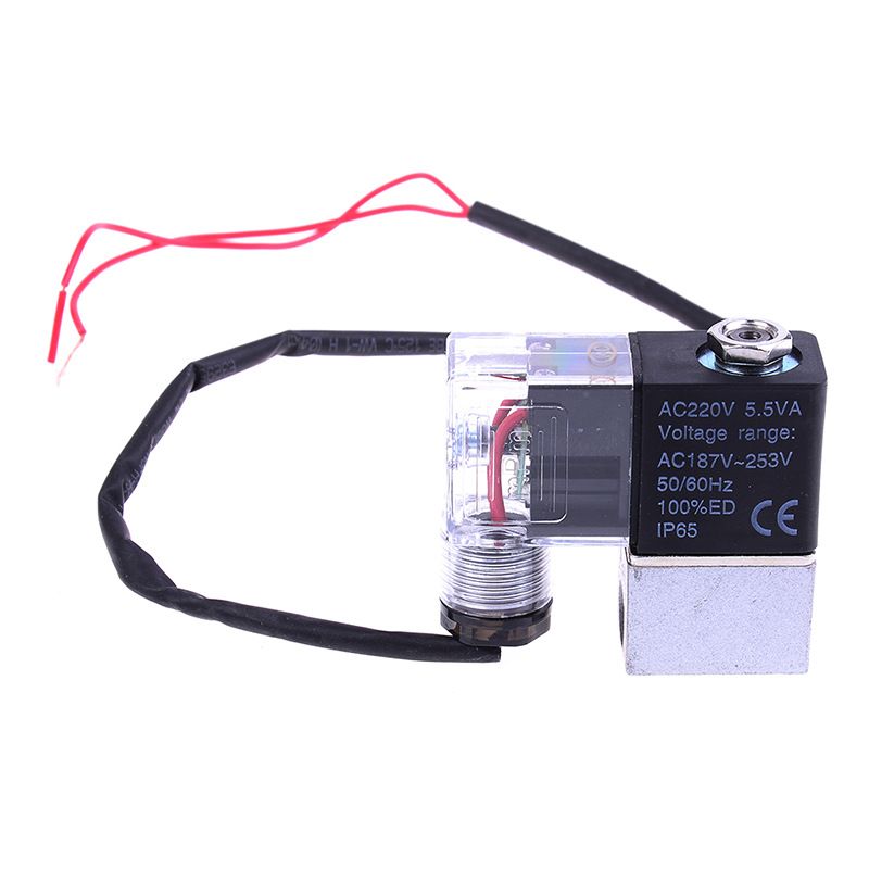 奥突斯静音无油空压机气泵配件电磁阀卸荷阀泄气止气阀断电排气阀