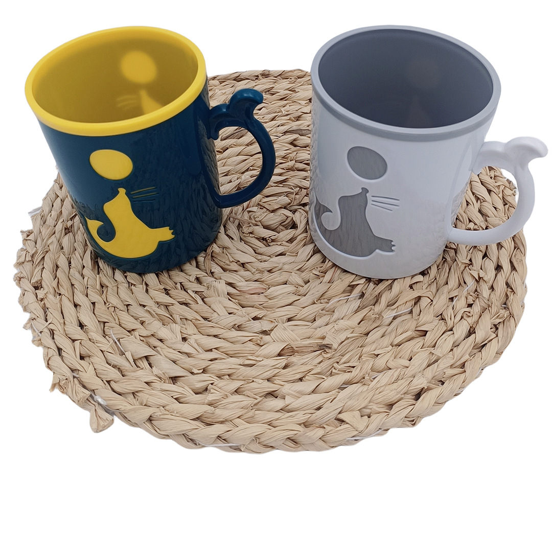 F1 931 328 # taza de plástico boutique creativo taza de enjuague bucal taza de cepillo de plástico con mango image 4