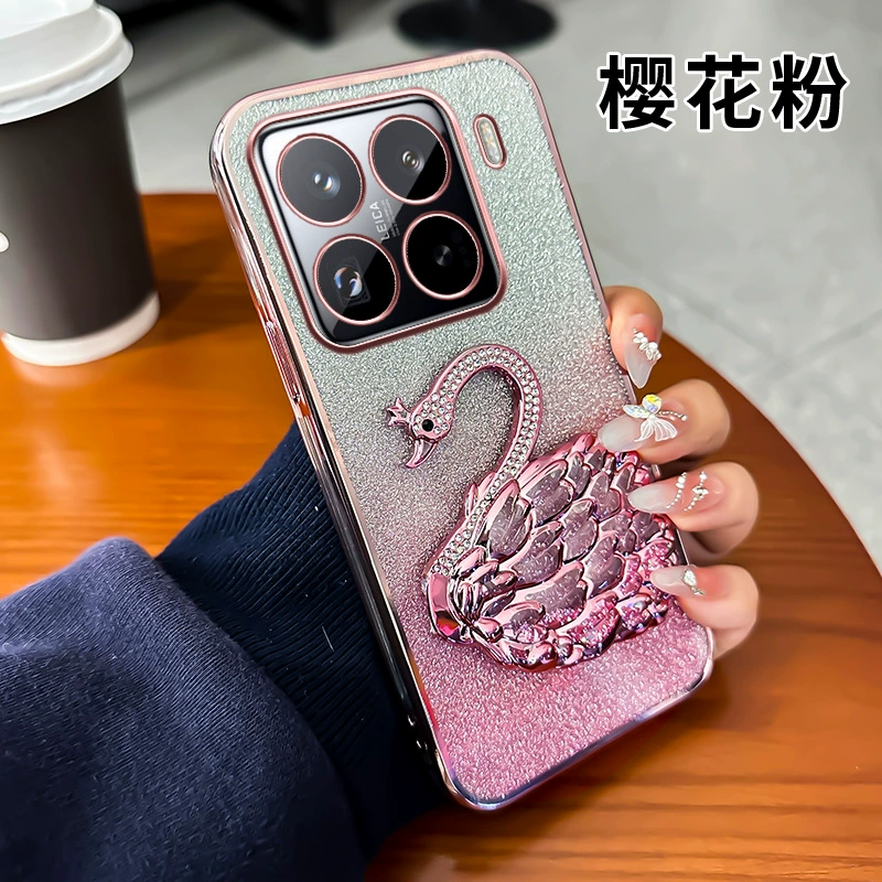 Подходит для чехла Redmi note14Pro с блестящим лебедем, K80 электролит gradient анти- падение Xiaomi 15Pro