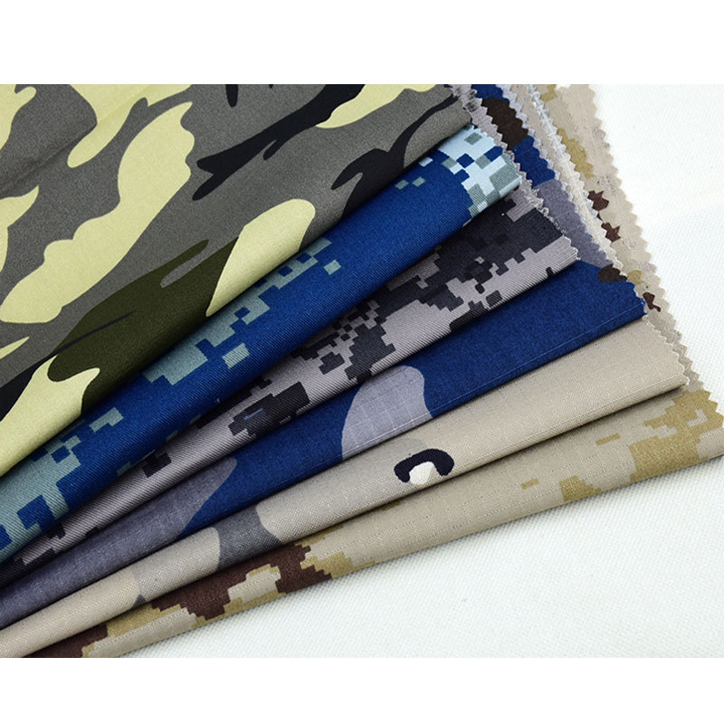 涤棉迷彩印花布 65%涤纶35%棉 245GSM 工装户外作训服装面料