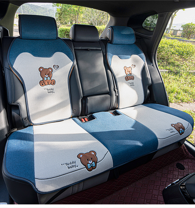 BYD Song plusdmi Cotton Linen Seat Cover Semi-enclosed Breathable Summer Cushion Proev Four Seasons Linen Seat Cover