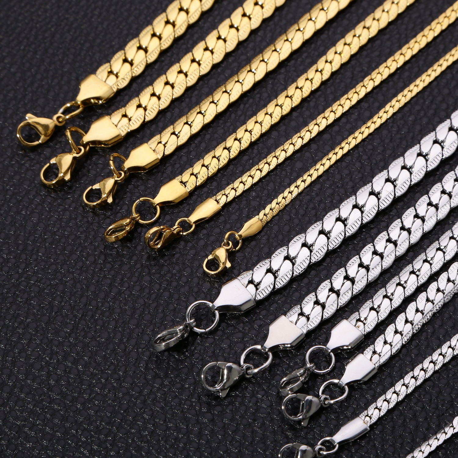 Simple Style Classic Style Solid Color 304 Stainless Steel Plating Gold Plated Unisex Necklace display picture 2