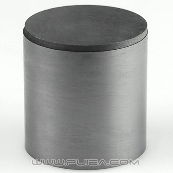 Прямой круглый графитовый тигель 60*60 мм с крышкой Прямая выплавка графитового резервуара высокой чистоты