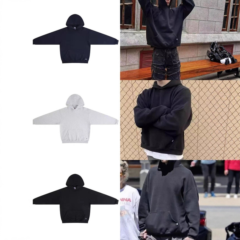 Kanye's Same Style Russell Vintage Loose Heavyweight American Cleanfit Hoodie Sweatshirt Men's Top Winter Kanye's Same Style Russell Vintage Loose Heavyweight American Cleanfit Hoodie Sweatshirt Men's Top Winter