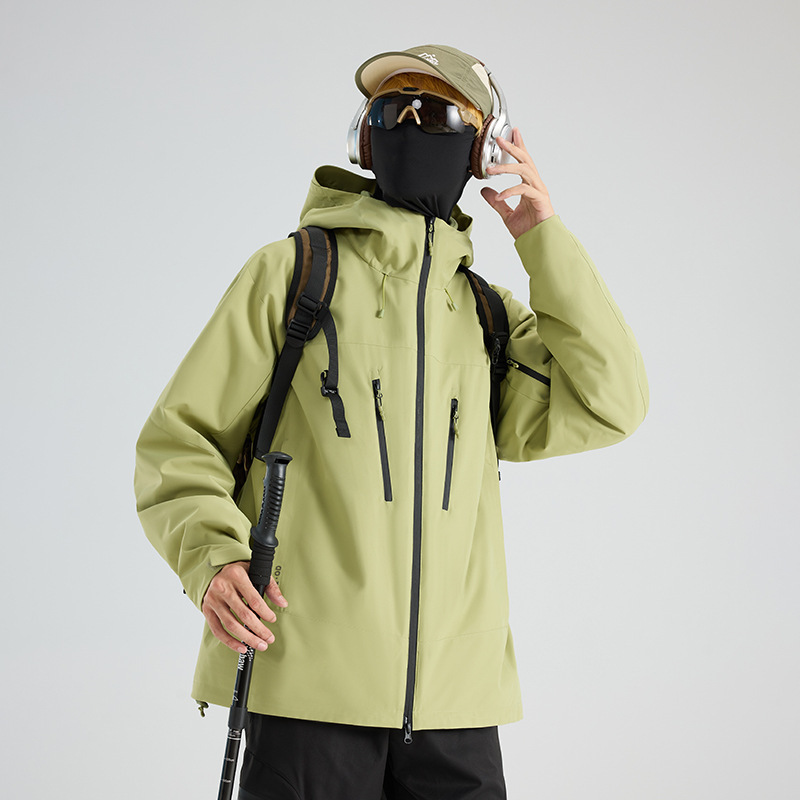 冲锋衣三合一可拆卸情侣两件套户外登山防风防水秋冬季夹克外套|undefined