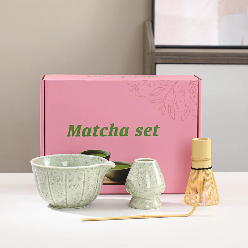 Matcha, set, tea cup, cigarette holder, (Cross-border trading)