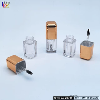 睫毛管方形管睫毛唇彩管容量6ml 注塑塑料瓶睫毛膏刷空瓶