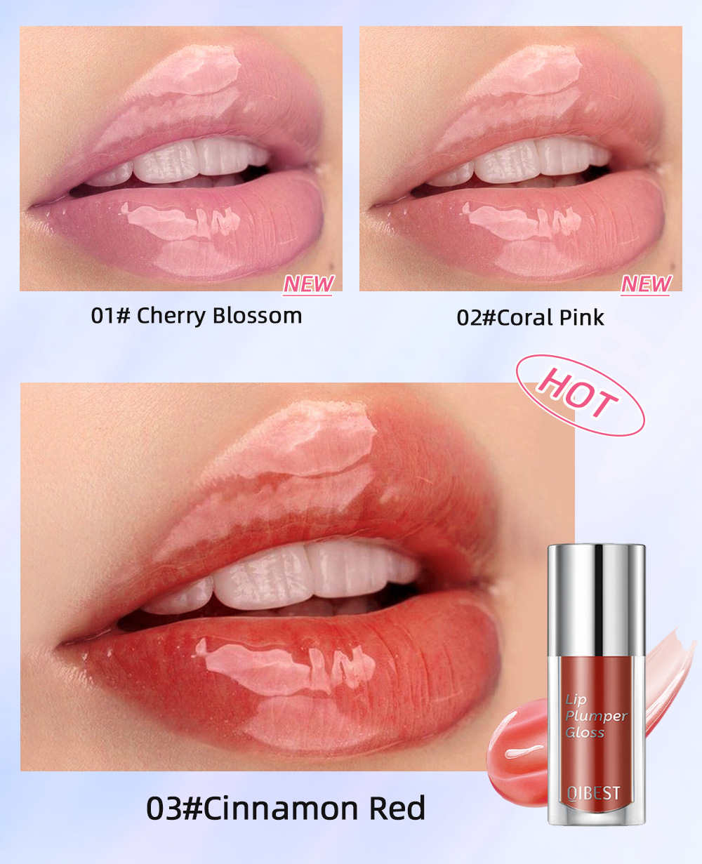 Carina QIBEST – miroir Transparent à l'huile, verre glacé à l'eau pour fille et hydratant, tasse antiadhésive longue durée, maquillage pour les lèvres au miel_voghion.com