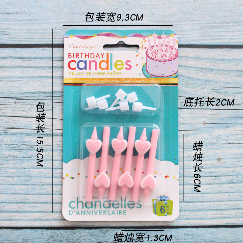 Vela de cumpleaños de dibujos animados al por mayor popular fiesta de flores oso dinosaurio donut cara sonriente vela de pastel para niños