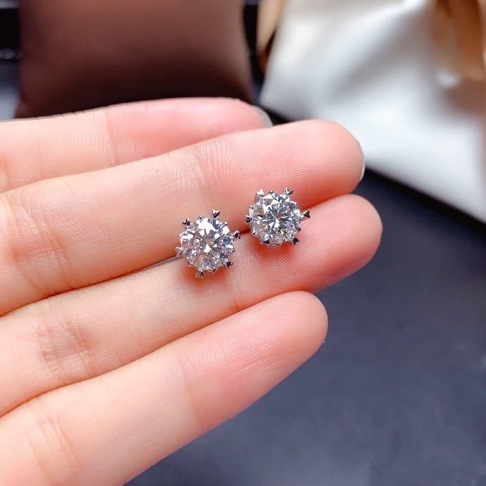 Ocho corazones y ocho flechas Chapado en platino de transmisión en vivo de simulación de diamantes anillo abierto collar de mujer colgante pendientes traje