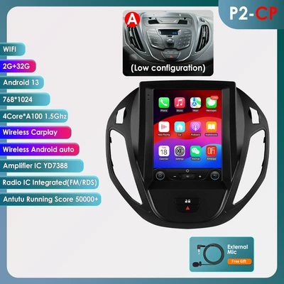 Suitable for 13-21 Models of Ford Tourneo, Vertical Screen Android 9.7inch Car Gps Navigation (DVD Navigation) - model-a-232g-wifi-version-quad-core-carplay-97inch-suitable-for-13-21-ford-tourneo