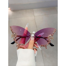 J 87606 Rhinestone Butterfly Sunglasses ˮ��������̫����