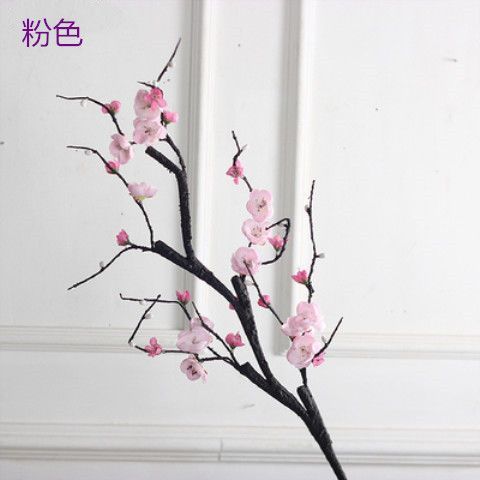 高度な模擬梅の枝、桃の花のダンス小道具、盆栽、リビングルーム、ロウバイの造花ディスプレイ装飾|undefined