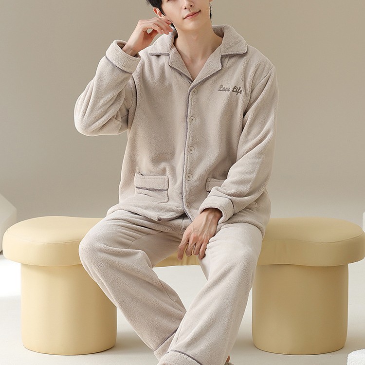 (프로모션가격) 팡만나 겨울 남성 플란넬 가디건 홈웨어(섬유 100%) DBX75957