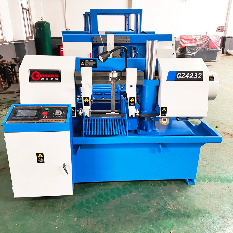 ЧПУ автоматический круглый стальной ленточный пильный станок 60 круглой стали X6 м автоматическая подака горизонтальный ленточный пильный станок