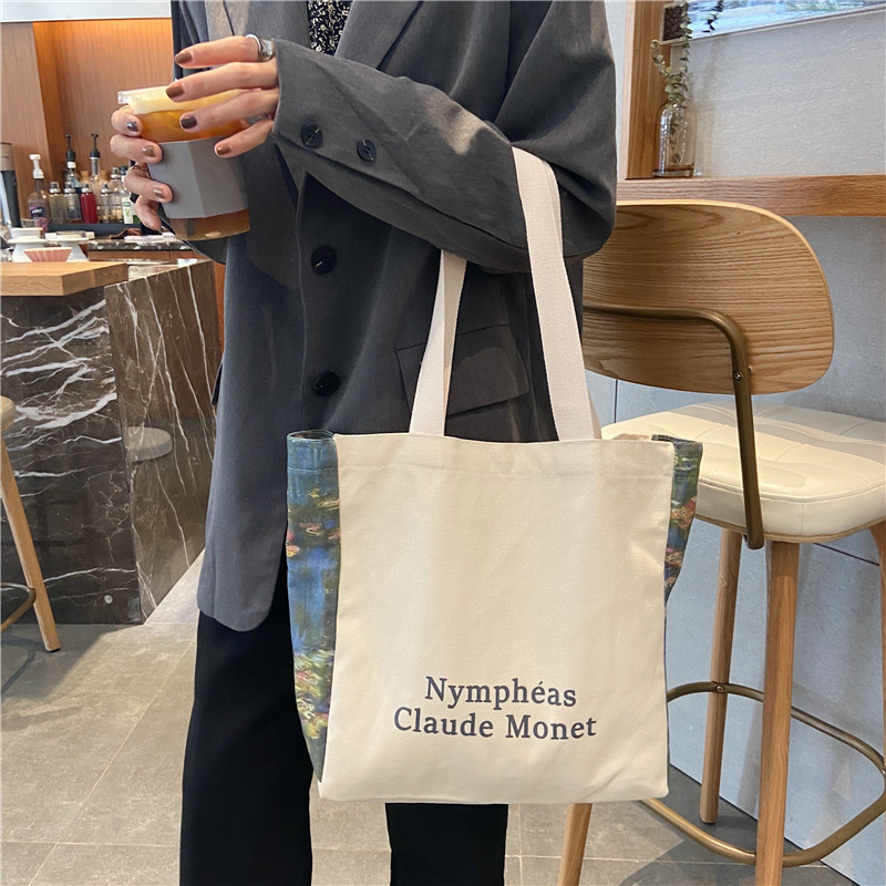 【 In Stock 】09251 Japanese-style simple design large-capacity student single-shoulder bag, Korean-style Instagram shopping bag undefined