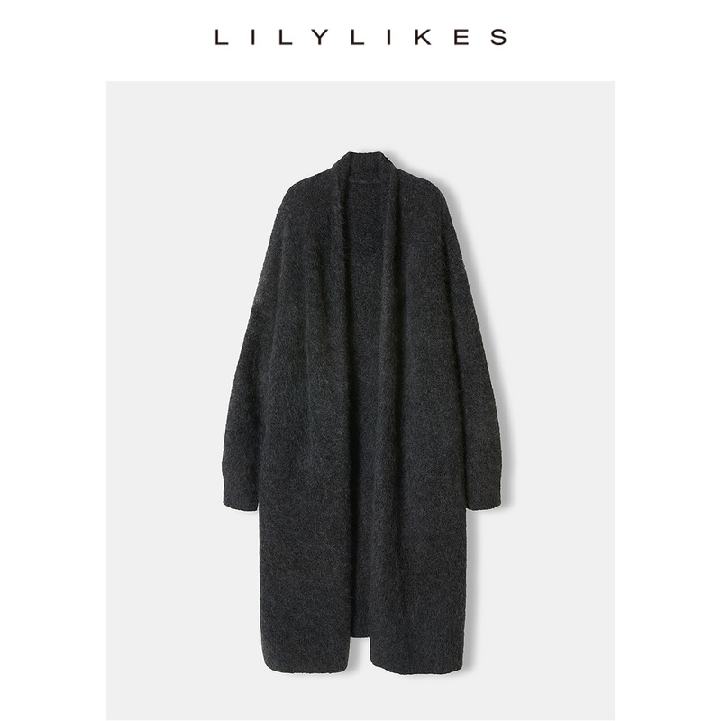 Lilylikes"Lily轻奢大被子"真丝羊绒/秘鲁阿尔巴卡羊驼澳毛开衫|undefined