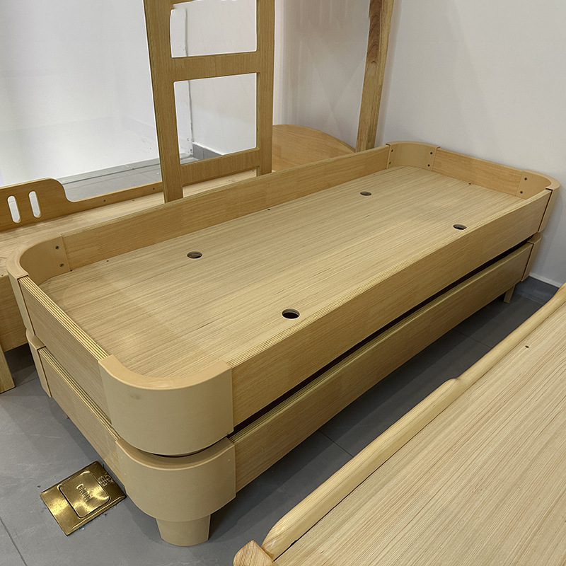 Kindergarten Stackable Wooden Bed Early Education Kidsren's Baby Nap Bed Single Bed Nap Stackable Bed Thickeneded and Reinforced