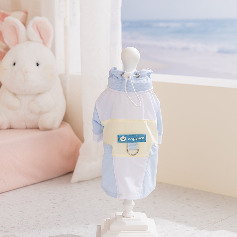 Primavera y verano perros tracción bolsa de hielo sandalias chaleco gato ropa de perro pequeño y mediano que oso ropa de mascota