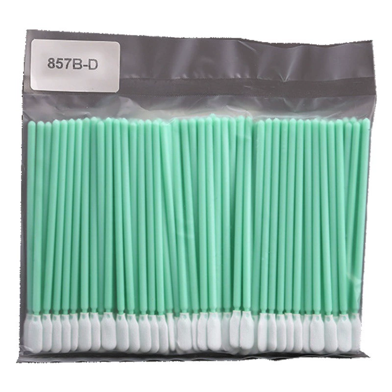 Поставка безпыльных чистящих тампонов 857B-D, ватных палочек, салфеток для протирки, промышленных тампонов из полиэфирного волокна, безпыльных тканевых салфеток.