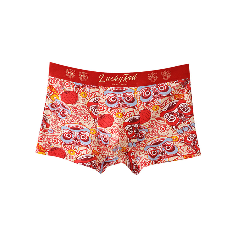 Pantalones interiores de hombre algodón antibacteriano hombre pantalones cortos de algodón deportivo de alta calidad pantalones interiores rojos de hombre