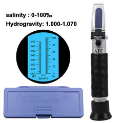 Handheld salinity meter, marine salinity meter, optical marine specific gravity meter, refractometer, aquarium optical salinity meter, aquarium
