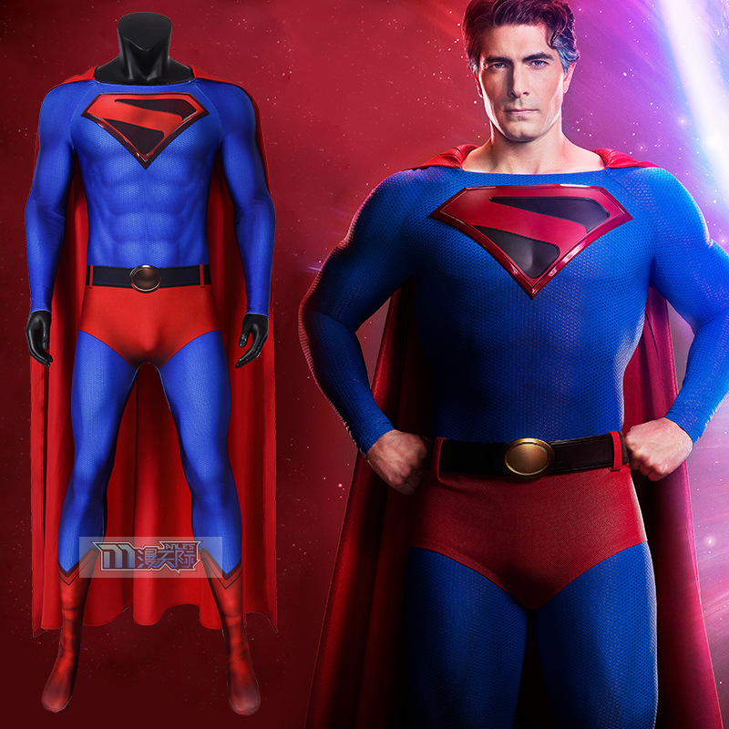 Nado Infinite Earth Crisis cos Superman Jumpsuit Cape cosplay J19044EA