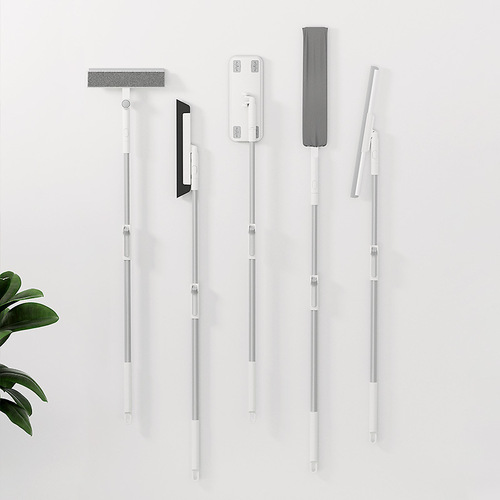Yimijia one-pole multi-purpose cleaning household cleaning ten-piece set long-handled floor glass wiper and hair stick set