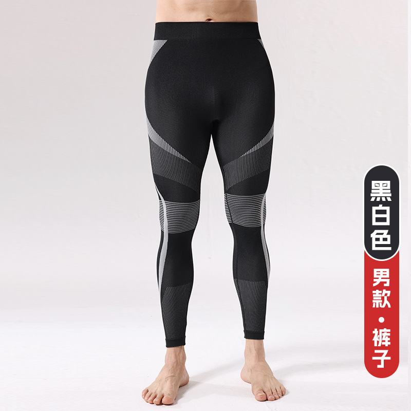 Otoño y invierno al aire libre ropa de esquí secada rápida ropa interior para hombres deportivos apretados absorción de humedad y sudor compresión calentamiento primer image 11