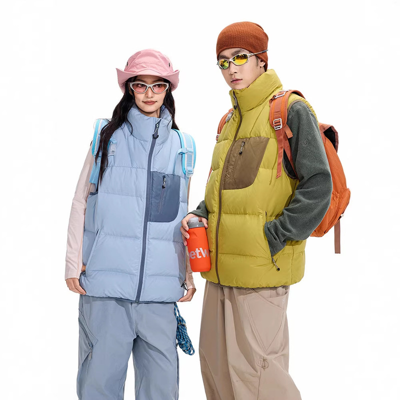 Men's clothing | Color-Blocking Lightweight 90% Duck down Vest for Men and Women, 2026 Autumn and Winter Outdoor Workwear down Vest Jacket for Men Men's clothing | Color-Blocking Lightweight 90% Duck down Vest for Men and Women, 2026 Autumn and Winter Outdoor Workwear down Vest Jacket for Men