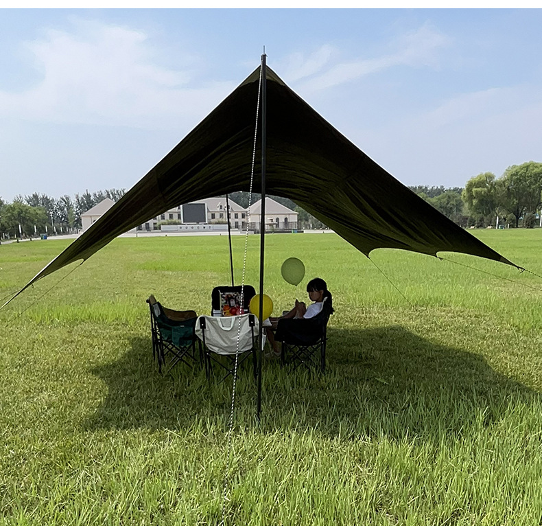 Factory wholesale outdoor shelter canopy thickened leisure picnic tent multi-person beach camping picnic canopy