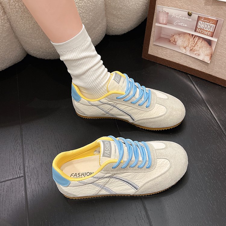 [Armano] Popular Flat-Soled Forrest Gump Shoes for Women 2026 New Spring Silver White Shoes Breathable Sports Sneakers for Women