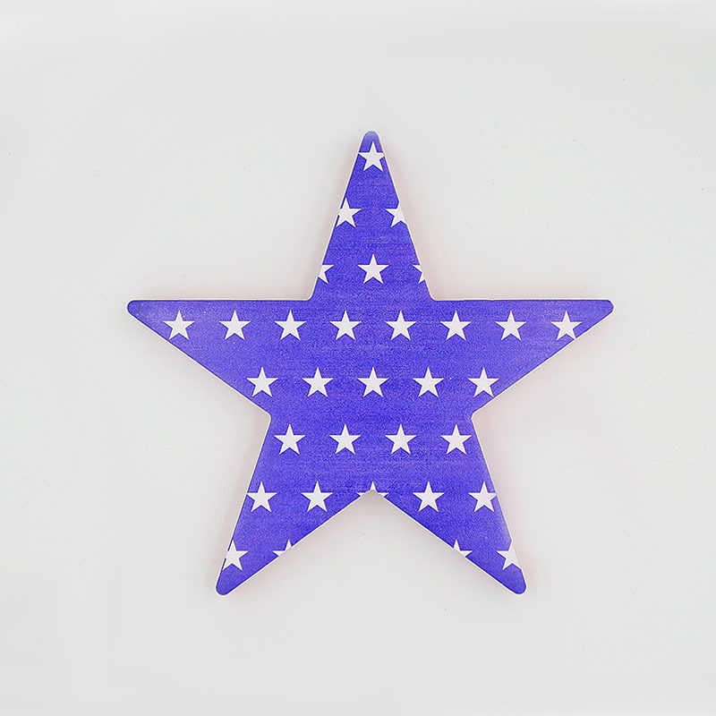 Decoración transfronteriza del día de la independencia de madera, estrellas y rayas, decoración de la fiesta de las estrellas, decoración del ambiente del día nacional de EE. UU.