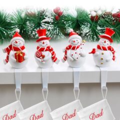 新しい雪だるまクリスマスフックノンスリップクリスマス暖炉装飾装飾品ガーランド靴下フックギフト卸売