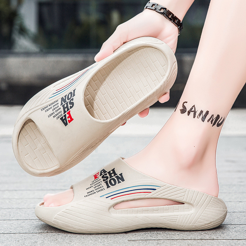 En nombre de las pantuflas, nuevas parejas, uso exterior de verano en casa, interior de suela gruesa, antideslizante, zapatillas de playa deportivas súper suaves