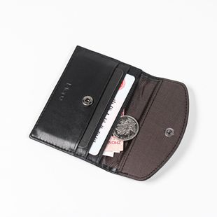 2023 new first layer leather card holder business fashion business card holder Super texture durable ID card wallet wholesale