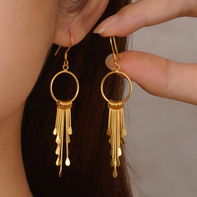 欧美新款耳环奢华时尚气质百搭多层流苏耳环饰品批发女式耳环耳坠
