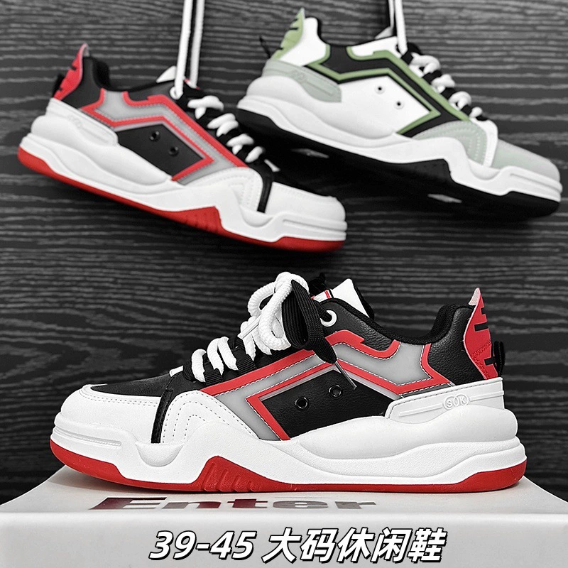 Обувь Мужская Кроссовка 2025 Летняя ниша хлебная обувь на толстой подошве модная тенденция кроссовки большого размера на открытом воздухе