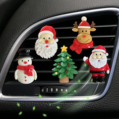 中号の新型サンタクロースのクリスマスツリーのトナカイの雪だるまの車の香水の装飾のクリップの車のエアコンの噴出口