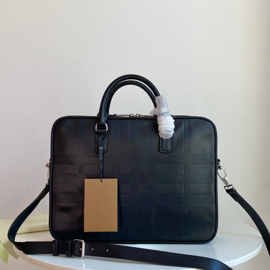 Cross-Border Export of British B-Brand Men's Briefcases, Cross-Body Large-Capacity Business Handbags with Detachable Shoulder Straps and Laptop Compartments