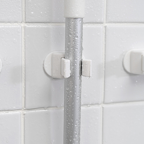 Mop rack, punch-free, mop clip, mop hook, bathroom rack, powerful wall-mounted storage, load-bearing kitchen