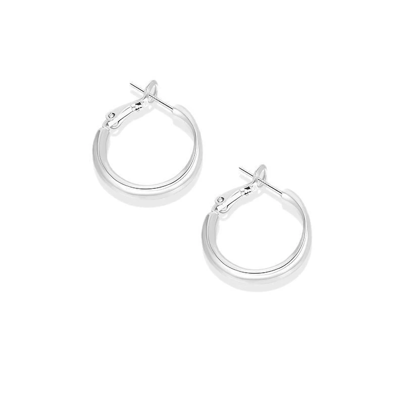 Silver needle, earrings, silver 999 sample, simple and elegant design