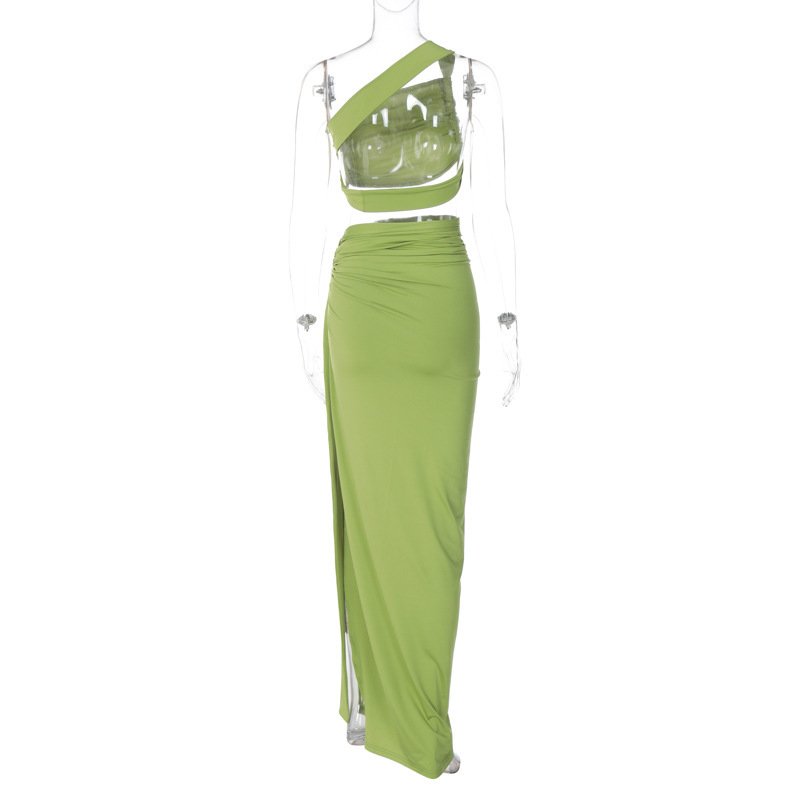 420g Weight Sleeveless Sleeve Length Spandex, Polyester Fabric Type Skirt Co-ord Set Sets Type 2 Pieces Set Quantity Daily, Beach, Date Occasion Collarless Neckline Slim Fit Type Solid Color Pattern Summer Season Women's Gender Pleated Design Sexy Style Daily Beach Date Women's Sexy Solid Color Spandex Polyester Pleated Skirt Co-ord Set Skirt Sets 2