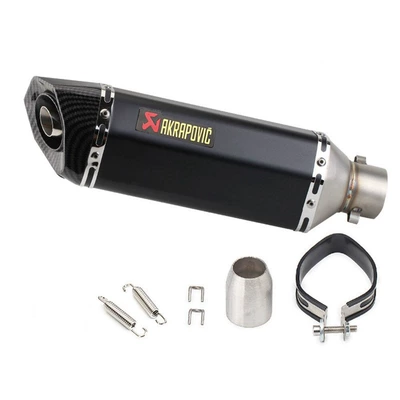 tail throat spring breeze NINJA | Motorcycle exhaust pipe - 370mm-black