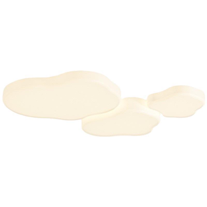 Luz de techo de nubes en 2025, nueva y moderna atmósfera simple y crema de viento lámpara de sala de estar Zhongshan paquete de lámparas para el hogar