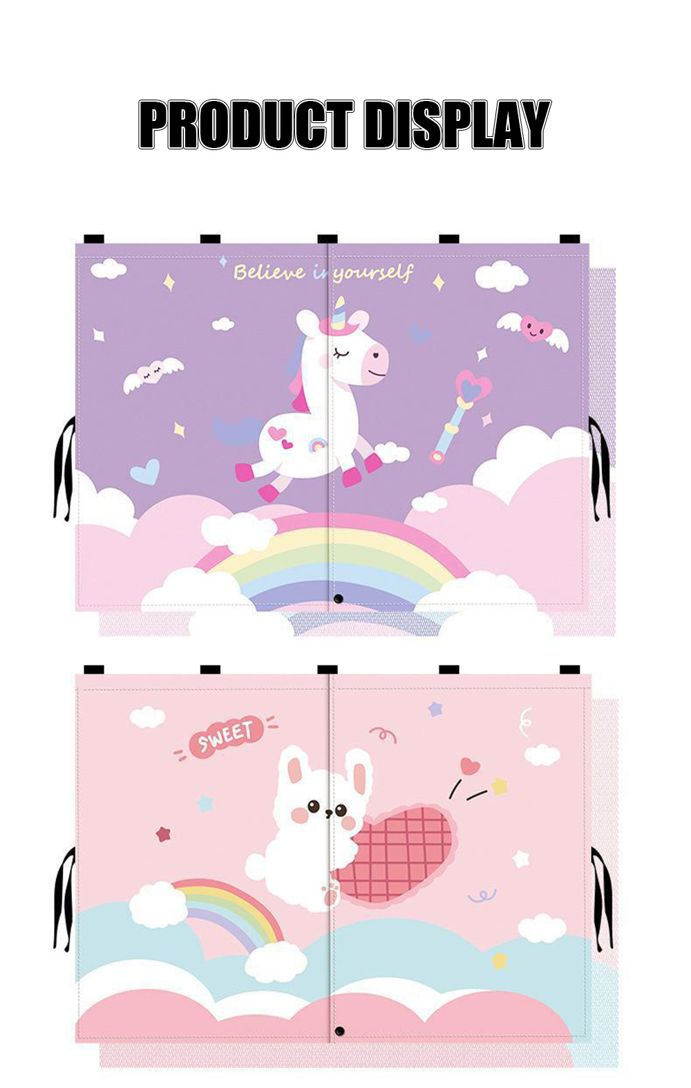 Magnetic suction car sunshade cartoon car curtain car side window shade baby sun protection and heat insulation sunshade