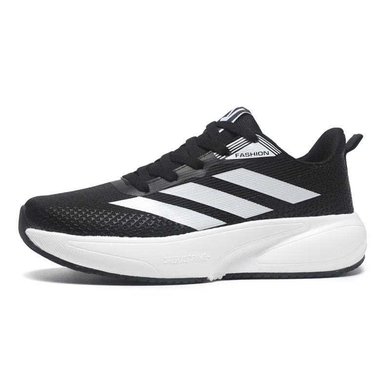 Zapatos de pareja transpirables al aire libre de verano, zapatos de correr casuales transpirables de malla, zapatos de hombre de tres barras, zapatos deportivos al aire libre