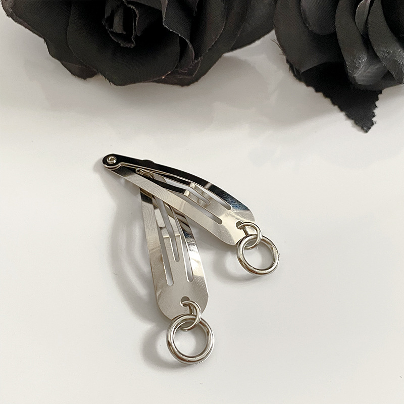 15g Weight Charm Hair Clips Hair Accessories Type 1 Pair Quantity Party, Street Occasion Alloy Material Moon, Heart Shape, Butterfly Pattern All Seasons Season Women's Gender Retro, Punk Style Retro Punk Women's Moon Heart Shape Butterfly Alloy Charm Hair Clips 9
