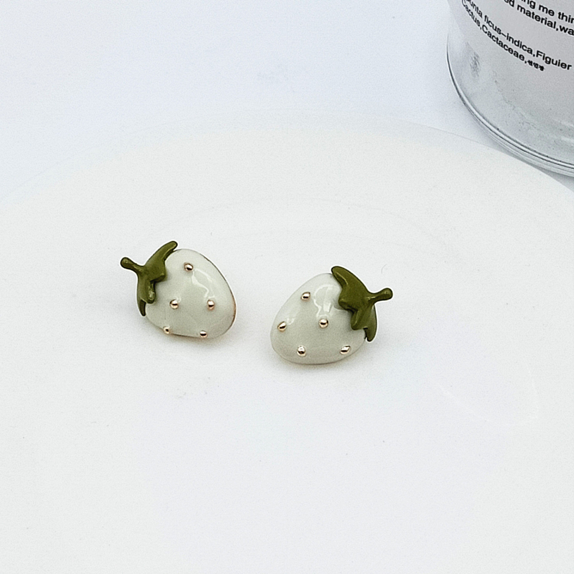 1 Pair Simple Style Fruit Alloy Enamel Womenu0027S Ear Studs