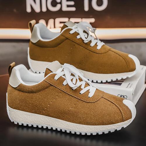 Asgar Sports Shoes Korean Version Men's Casual Sports Shoes Trendy Shoes Thick Sole Shoes Four Seasons Board Shoes